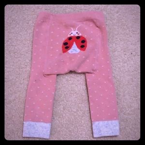 Mini Biden knit ladybug leggings